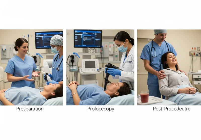 Przygotowanie do kolonoskopii, wykonanie kolonoskopii i okres po zabiegu.