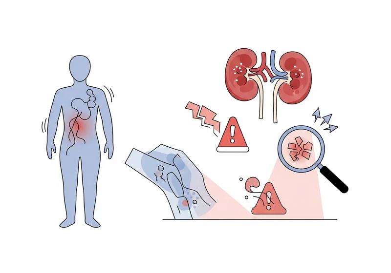 Schemat układu moczowego, objawy i wskazania do badań.
