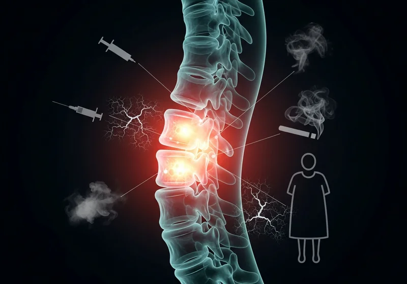 Spondylodiscitis: obraz diagnostyczny z zagrożeniami dla kręgosłupa.