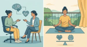 Psychoterapia i medytacja przywracające równowagę emocjonalną oraz harmonię między umysłem a sercem.